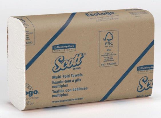 Kimberly Clark Scott Handdoek Multifold 1 laags airflex 4000 vel