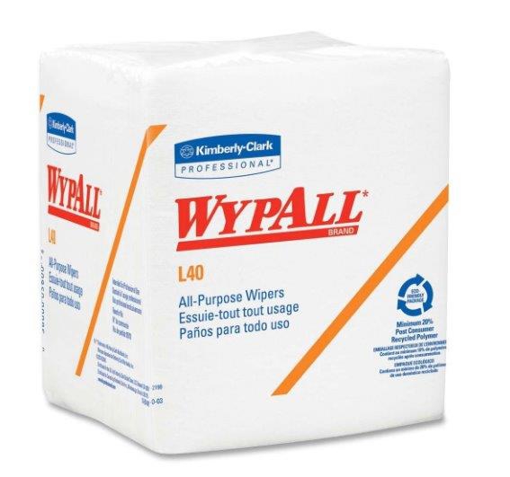 Kimberly Clark Wypall L40 poetsdoek 1 laags wit 18 x 56 vel