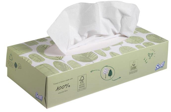 Kimberly Clark Scott 2 laags facial tissue 2100 vel