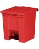 Rubbermaid pedaalemmer basic,  45 liter rood