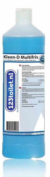 123toilet Kleen-D Multifris dagelijkse interieurreiniger, 1 liter