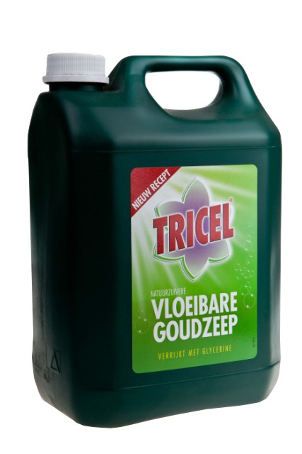 Tricel vloeibare goudzeep/ groene zeep 4 x 5 liter