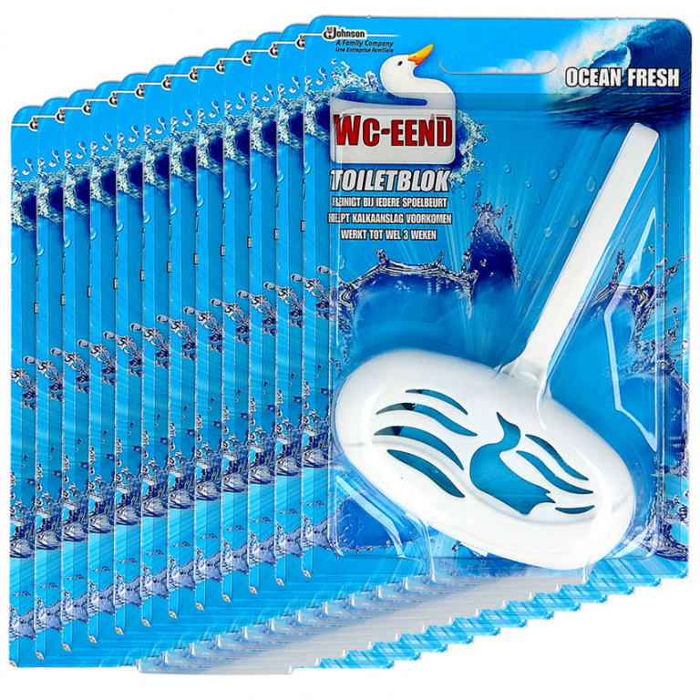 Wc Eend toiletblokjes, ocean blue, 12 x 40gr