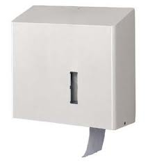 Santral RVS toilet jumborol dispenser, Wit