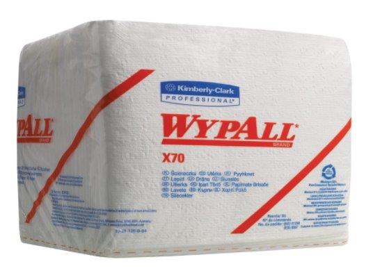 Kimberly Clark Wypall X70 1 laags poetsdoek wit 12 x 76 doeken