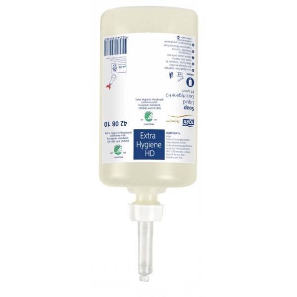 Tork 420810 handzeep navulling 1000 ml, Antibacterial Extra HD